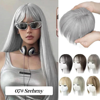 💥Naturalne Toppery do Włosów z Grzywką dla Kobiet