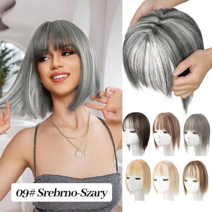 💥Naturalne Toppery do Włosów z Grzywką dla Kobiet