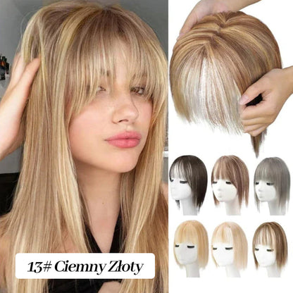 💥Naturalne Toppery do Włosów z Grzywką dla Kobiet