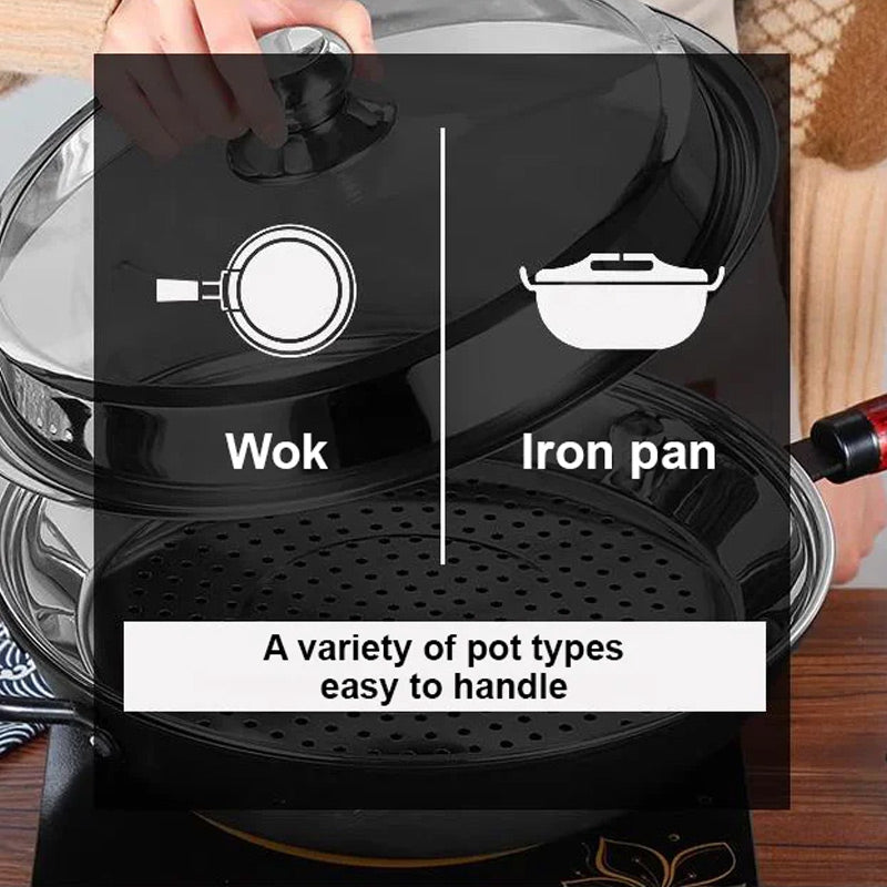 ✨ Koniec z problemami związanymi z niedopasowaniem rozmiarów koszyków do gotowania na parze — wiele rozmiarów pasujących do wszystkich rodzajów naczyń kuchennych! ✨