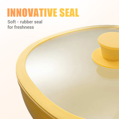 ✨ Pożegnaj się z problemami związanymi z gotowaniem — ceramiczne patelnie z nieprzywierającą powłoką i szczelnymi pokrywkami! ✨