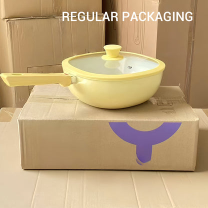 ✨ Pożegnaj się z problemami związanymi z gotowaniem — ceramiczne patelnie z nieprzywierającą powłoką i szczelnymi pokrywkami! ✨