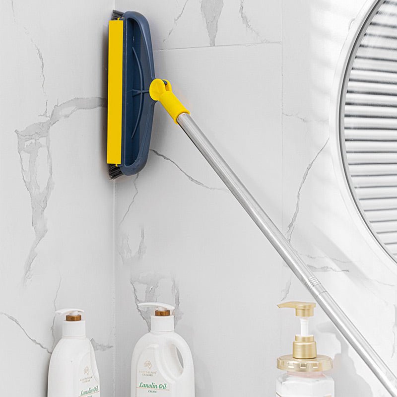 ✨ Pożegnaj się z trudnymi do czyszczenia narożnikami — szybka szczotka do czyszczenia podłóg 2 w 1 z gąbką do wycierania! ✨