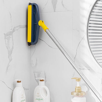 ✨ Pożegnaj się z trudnymi do czyszczenia narożnikami — szybka szczotka do czyszczenia podłóg 2 w 1 z gąbką do wycierania! ✨