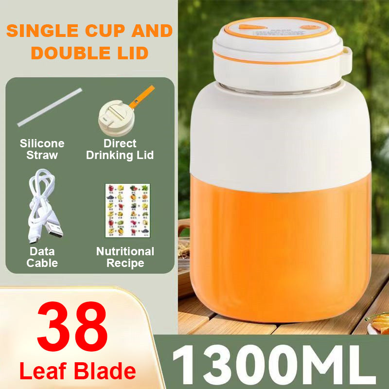 ✨ Sokowirówka 2 w 1 z kubkiem do bezpośredniego picia — przenośna, bezprzewodowa! ✨