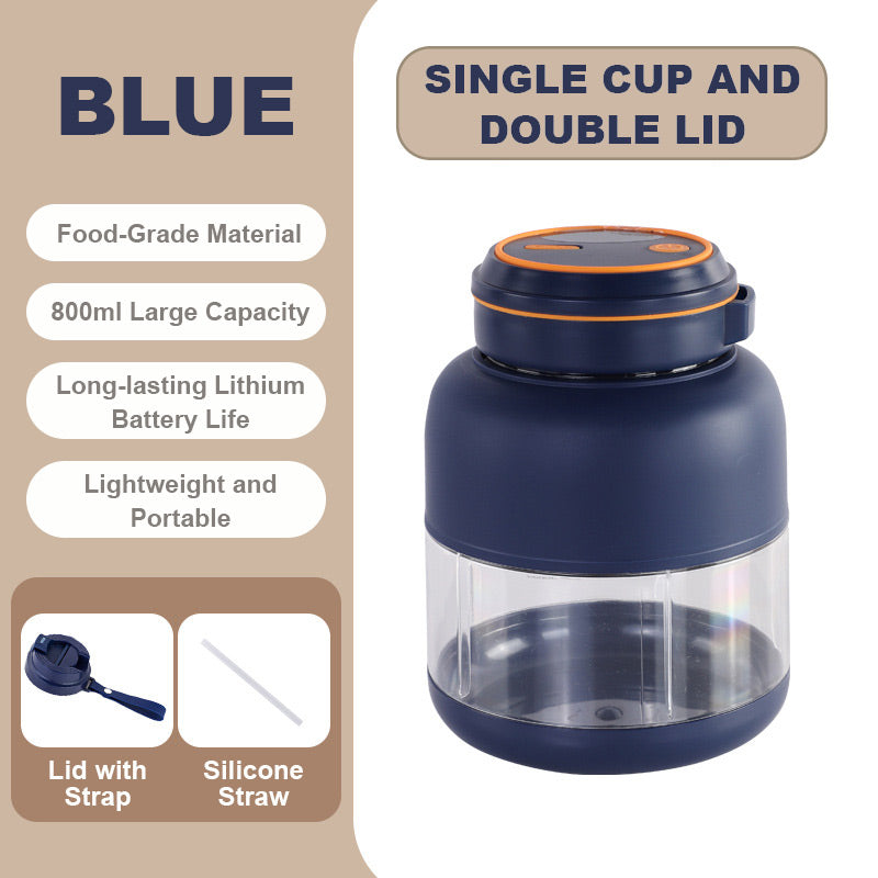 ✨ Sokowirówka 2 w 1 z kubkiem do bezpośredniego picia — przenośna, bezprzewodowa! ✨