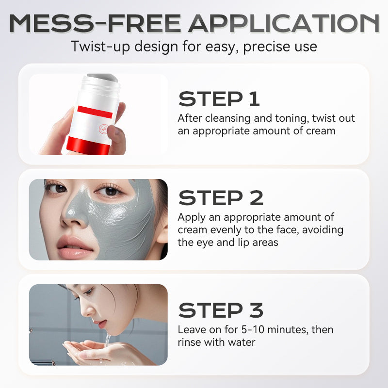 ✨ Pożegnaj się z chaosem związanym z maseczkami — paleta maseczek glinkowych z kwasem azelainowym! ✨