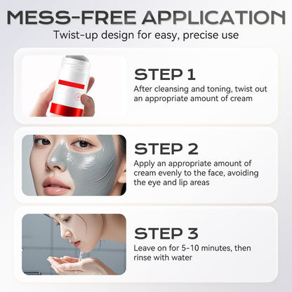 ✨ Pożegnaj się z chaosem związanym z maseczkami — paleta maseczek glinkowych z kwasem azelainowym! ✨