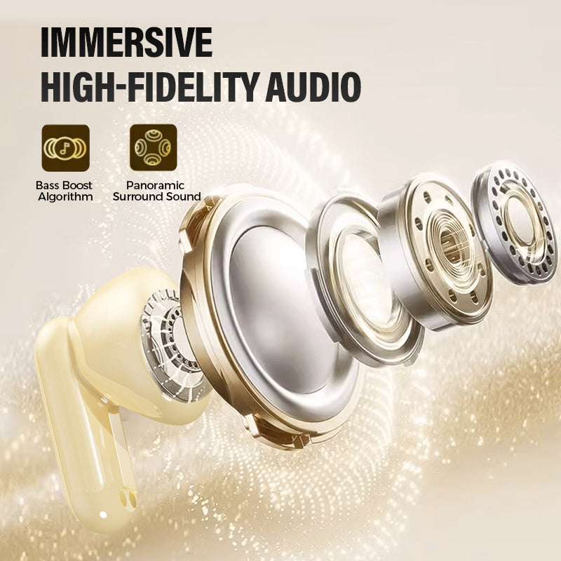 🥳 Wyprzedaż 2026 🥳💞 Sprzedano ponad 50 000 sztuk! 🎧 🔋 Całodzienny komfort, prawdziwa bezprzewodowa swoboda. Słuchawki douszne z podwójnymi wkładkami i etui ładującym z diodą LED – gotowe do użycia, kiedy tylko zechcesz. 🚀📞