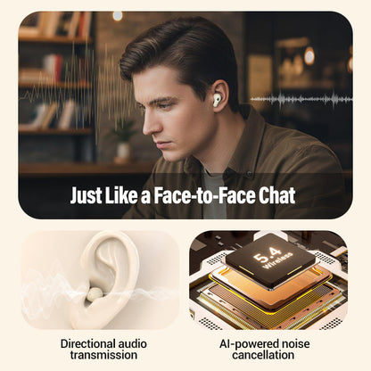 🥳 Wyprzedaż 2026 🥳💞 Sprzedano ponad 50 000 sztuk! 🎧 🔋 Całodzienny komfort, prawdziwa bezprzewodowa swoboda. Słuchawki douszne z podwójnymi wkładkami i etui ładującym z diodą LED – gotowe do użycia, kiedy tylko zechcesz. 🚀📞