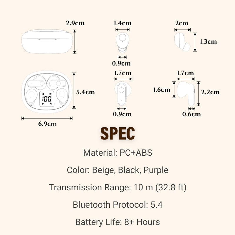 🥳 Wyprzedaż 2026 🥳💞 Sprzedano ponad 50 000 sztuk! 🎧 🔋 Całodzienny komfort, prawdziwa bezprzewodowa swoboda. Słuchawki douszne z podwójnymi wkładkami i etui ładującym z diodą LED – gotowe do użycia, kiedy tylko zechcesz. 🚀📞