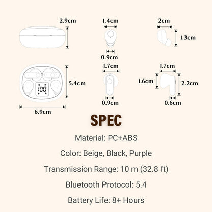 🥳 Wyprzedaż 2026 🥳💞 Sprzedano ponad 50 000 sztuk! 🎧 🔋 Całodzienny komfort, prawdziwa bezprzewodowa swoboda. Słuchawki douszne z podwójnymi wkładkami i etui ładującym z diodą LED – gotowe do użycia, kiedy tylko zechcesz. 🚀📞