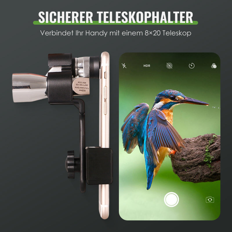🔥 Mała lornetka kieszonkowa z uchwytem na smartfon