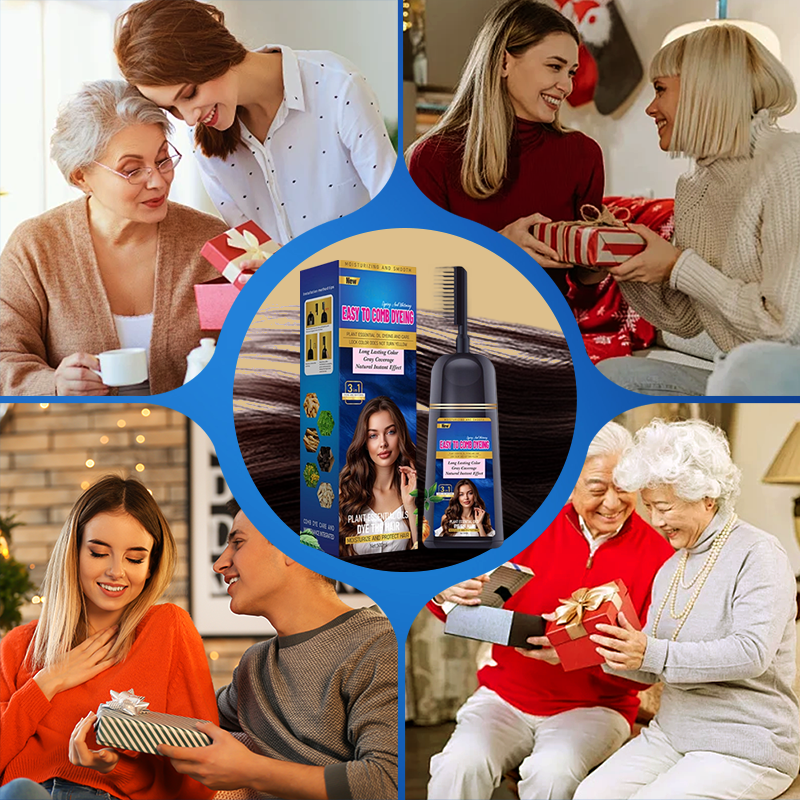 ✨ Farba do włosów 3 w 1 z grzebieniem — łatwa, szybka i delikatna, zapewnia komfortowe farbowanie włosów w domu! ✨