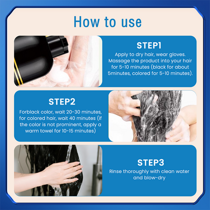 ✨ Farba do włosów 3 w 1 z grzebieniem — łatwa, szybka i delikatna, zapewnia komfortowe farbowanie włosów w domu! ✨