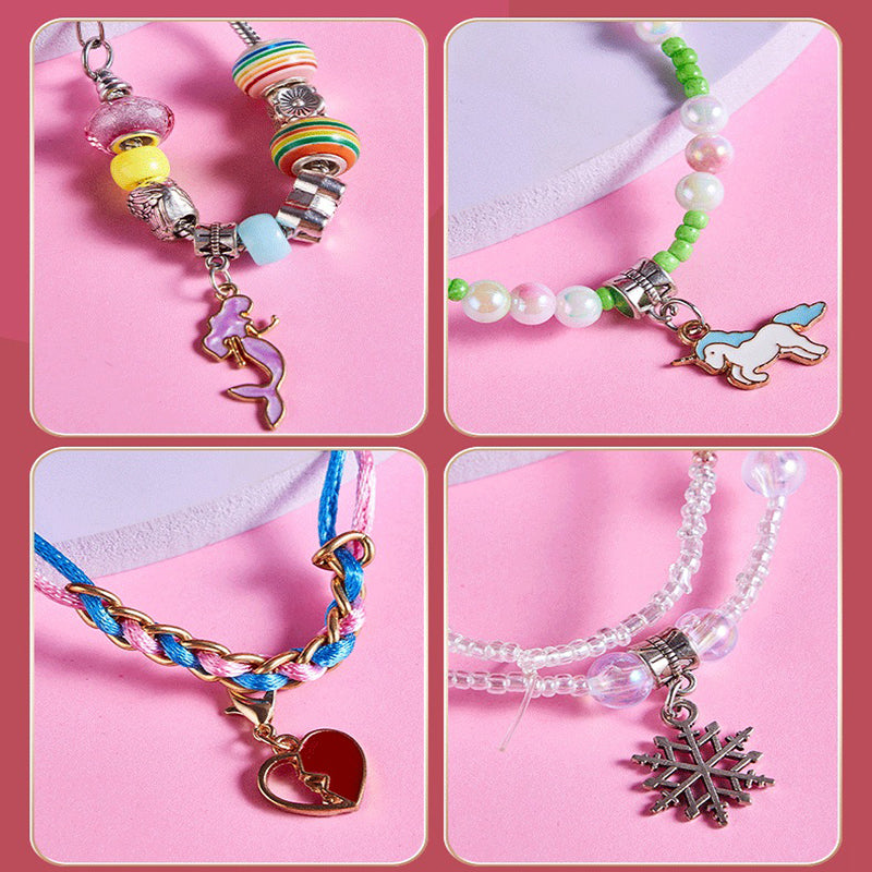 ✨ Zestaw do samodzielnego wykonania biżuterii z koralików — kreatywny i bezpieczny, idealny do rodzinnych zajęć! ✨