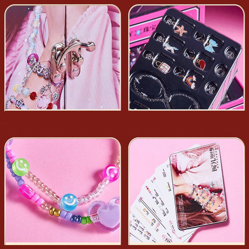 ✨ Zestaw do samodzielnego wykonania biżuterii z koralików — kreatywny i bezpieczny, idealny do rodzinnych zajęć! ✨