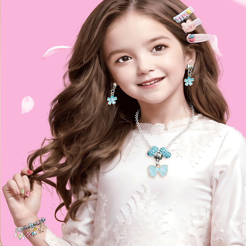 ✨ Zestaw do samodzielnego wykonania biżuterii z koralików — kreatywny i bezpieczny, idealny do rodzinnych zajęć! ✨