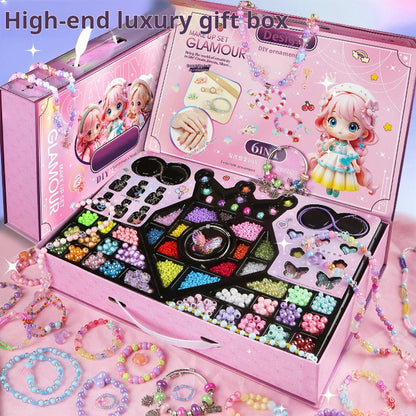 ✨ Zestaw do samodzielnego wykonania biżuterii z koralików — kreatywny i bezpieczny, idealny do rodzinnych zajęć! ✨