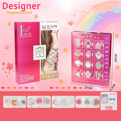 ✨ Zestaw do samodzielnego wykonania biżuterii z koralików — kreatywny i bezpieczny, idealny do rodzinnych zajęć! ✨