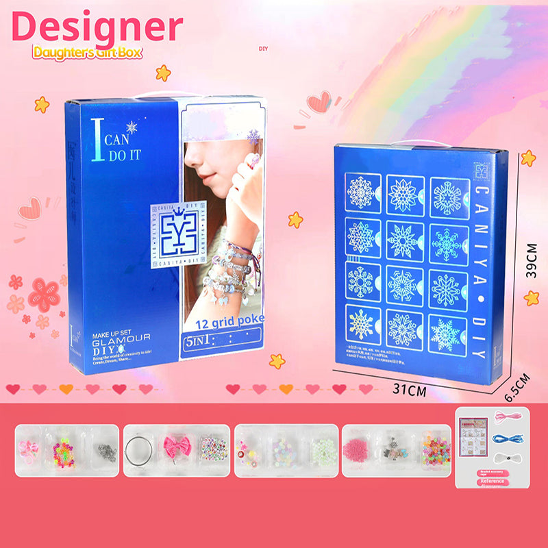 ✨ Zestaw do samodzielnego wykonania biżuterii z koralików — kreatywny i bezpieczny, idealny do rodzinnych zajęć! ✨