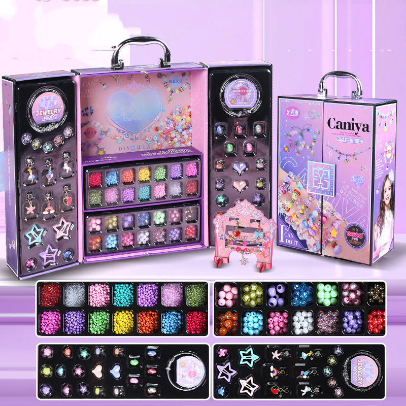 ✨ Zestaw do samodzielnego wykonania biżuterii z koralików — kreatywny i bezpieczny, idealny do rodzinnych zajęć! ✨