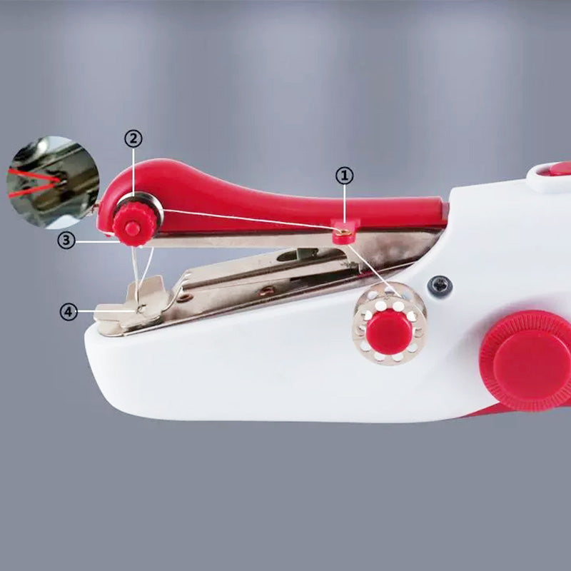 ✨ Mini przenośna maszyna do szycia ręcznego — bezprzewodowa i automatyczna, idealna dla początkujących i entuzjastów majsterkowania! ✨