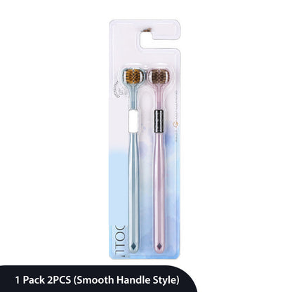 ✨ Trójstronna szczoteczka do zębów – szybsze i głębsze czyszczenie, które chroni zdrowie zębów i kości szczęki! ✨