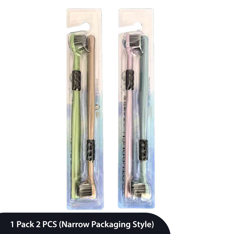 ✨ Trójstronna szczoteczka do zębów – szybsze i głębsze czyszczenie, które chroni zdrowie zębów i kości szczęki! ✨