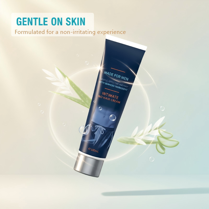 🧴 Krem do Usuwania Włosów dla Mężczyzn 100ml | Szybka Aplikacja | Delikatna Formula | Ekstrakt z Wodorostów | Długotrwała Gładkość!