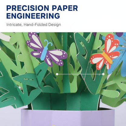 🌹Trójwymiarowa kartka okolicznościowa z bukietem kwiatów✨