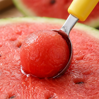 🍉 Zestaw do owoców 3 w 1 — kulka, nóż do rzeźbienia i krajalnica w jednym! ✨