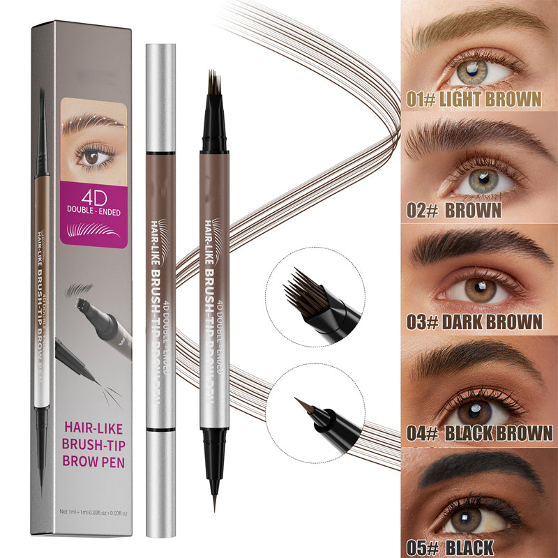 💕Teraz 50% taniej! Pisak do brwi 2 w 1 (efekt 4D i włosków) – wodoodporny, dwustronny, zapewniający naturalny efekt microbladingu.