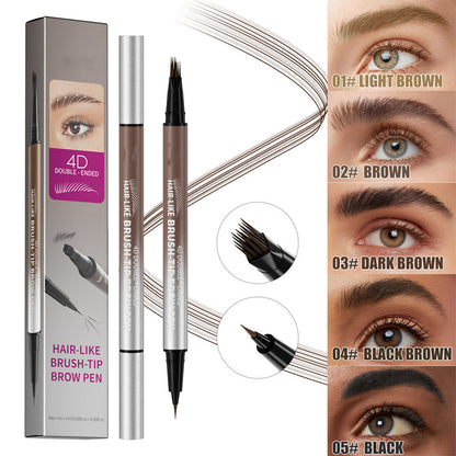 💕Teraz 50% taniej! Pisak do brwi 2 w 1 (efekt 4D i włosków) – wodoodporny, dwustronny, zapewniający naturalny efekt microbladingu.