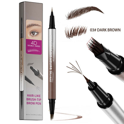 💕Teraz 50% taniej! Pisak do brwi 2 w 1 (efekt 4D i włosków) – wodoodporny, dwustronny, zapewniający naturalny efekt microbladingu.