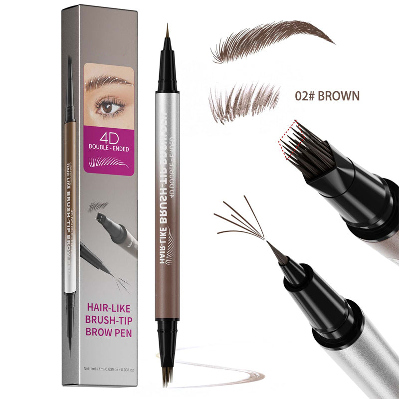 💕Teraz 50% taniej! Pisak do brwi 2 w 1 (efekt 4D i włosków) – wodoodporny, dwustronny, zapewniający naturalny efekt microbladingu.