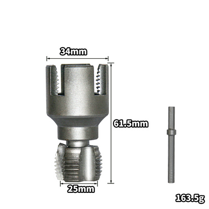 🔧Uszkodzony gwint na rurze? Napraw go szybko!🔧 Narzędzie do gwintowania – czyszczenie i regeneracja gwintu, stal hartowana, wysoka trwałość – dla majsterkowiczów i profesjonalistów! 🚰