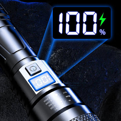 🔥Oferta ograniczona czasowo🔦Mocna latarka LED z funkcją zoomu🎁Latarka + kabel USB-C