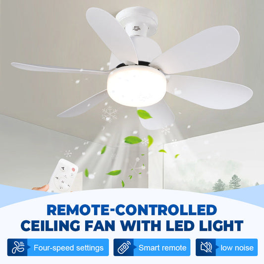⏳ Oferta ograniczona czasowo ⏰ Wentylator sufitowy 2 w 1 z pilotem i oświetleniem LED — regulowana prędkość, cicha praca, oszczędność miejsca ✨