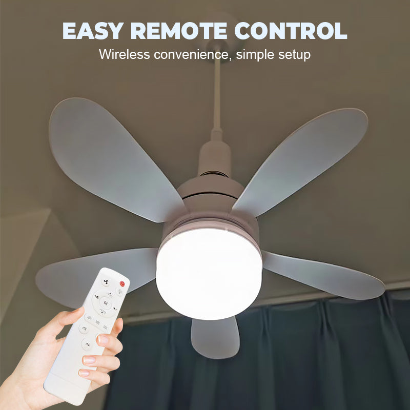 ⏳ Oferta ograniczona czasowo ⏰ Wentylator sufitowy 2 w 1 z pilotem i oświetleniem LED — regulowana prędkość, cicha praca, oszczędność miejsca ✨