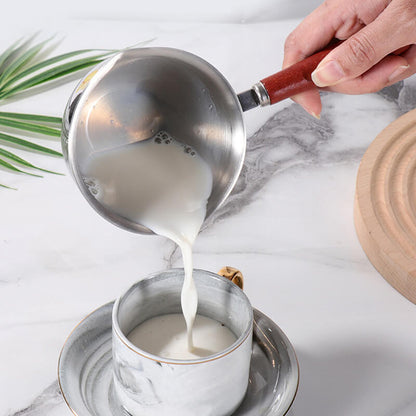 🍯 Mini Garnek ze Stali Nierdzewnej 304 – Idealny do Masła, Mleka i Kawy! 🍯