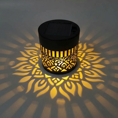 ☀️ Solarna lampa mandala do ogrodu i na taras – 2 w 1: lampa podłogowa i ścienna – Ozdobna dekoracja świetlna w stylu vintage – Odporna na rdzę i trwała ✨🪴🏡