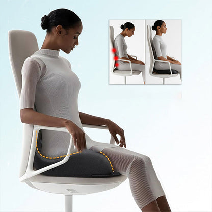 🚚💖 Ergonomiczna poduszka do siedzenia z podparciem lędźwiowym – idealna postawa ciała, wygodne podparcie 🪑✨