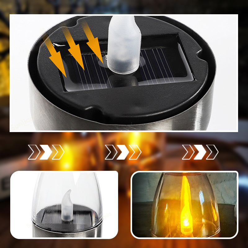 🕯️ KUP 2, OTRZYMASZ 1 GRATIS! ☀️ Zestaw 6 solarnych lamp stołowych LED – bezpłomieniowe i wodoodporne, automatyczne włączanie / wyłączanie z czujnikiem zmierzchu do ogrodu i na imprezy 🏕️✨
