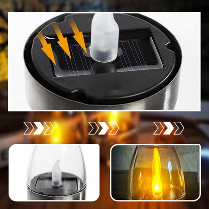 🕯️ KUP 2, OTRZYMASZ 1 GRATIS! ☀️ Zestaw 6 solarnych lamp stołowych LED – bezpłomieniowe i wodoodporne, automatyczne włączanie / wyłączanie z czujnikiem zmierzchu do ogrodu i na imprezy 🏕️✨