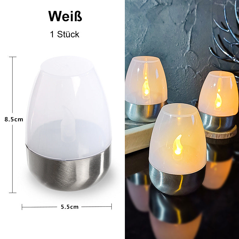 🕯️ KUP 2, OTRZYMASZ 1 GRATIS! ☀️ Zestaw 6 solarnych lamp stołowych LED – bezpłomieniowe i wodoodporne, automatyczne włączanie / wyłączanie z czujnikiem zmierzchu do ogrodu i na imprezy 🏕️✨