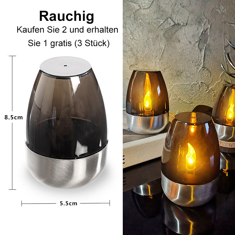 🕯️ KUP 2, OTRZYMASZ 1 GRATIS! ☀️ Zestaw 6 solarnych lamp stołowych LED – bezpłomieniowe i wodoodporne, automatyczne włączanie / wyłączanie z czujnikiem zmierzchu do ogrodu i na imprezy 🏕️✨