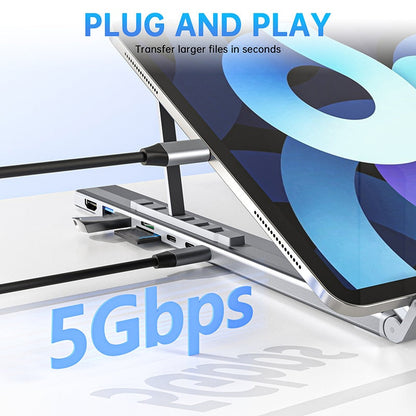 💻Stacja dokująca USB-C, podstawka pod laptopa z 4K HDMI