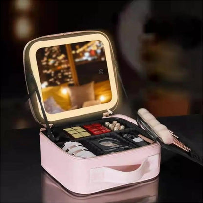 ✨ Podróżna Kosmetyczka z Lustrem LED – Makijaż w Każdym Miejscu! ✨