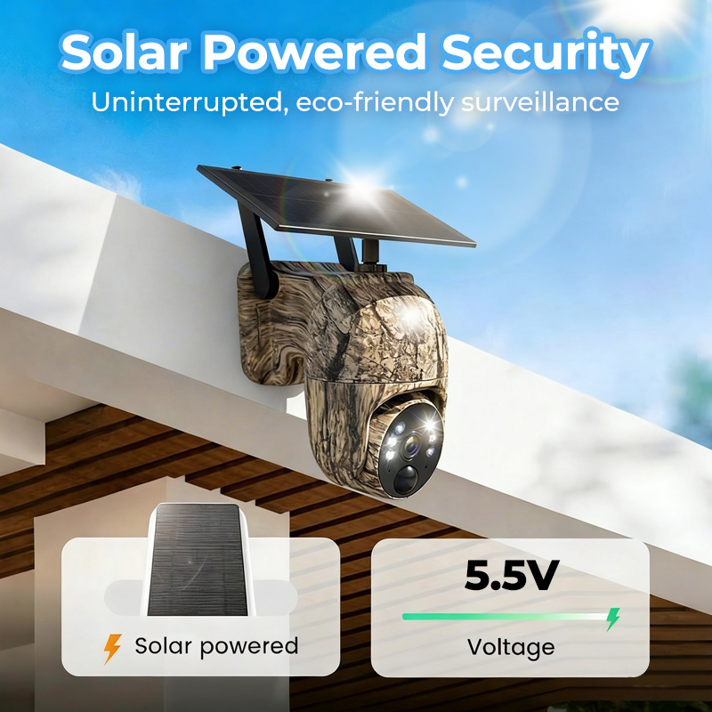 🥳 Wielka wyprzedaż 2026 🥳💞 Sprzedaliśmy już ponad 50 000 sztuk! 🏠⚡ 50% zniżki! Kamera PTZ zasilana energią słoneczną o rozdzielczości 4 megapikseli – obrót w poziomie i pionie o 355°, odporna na warunki atmosferyczne przez całą dobę. 🌧️🛡️